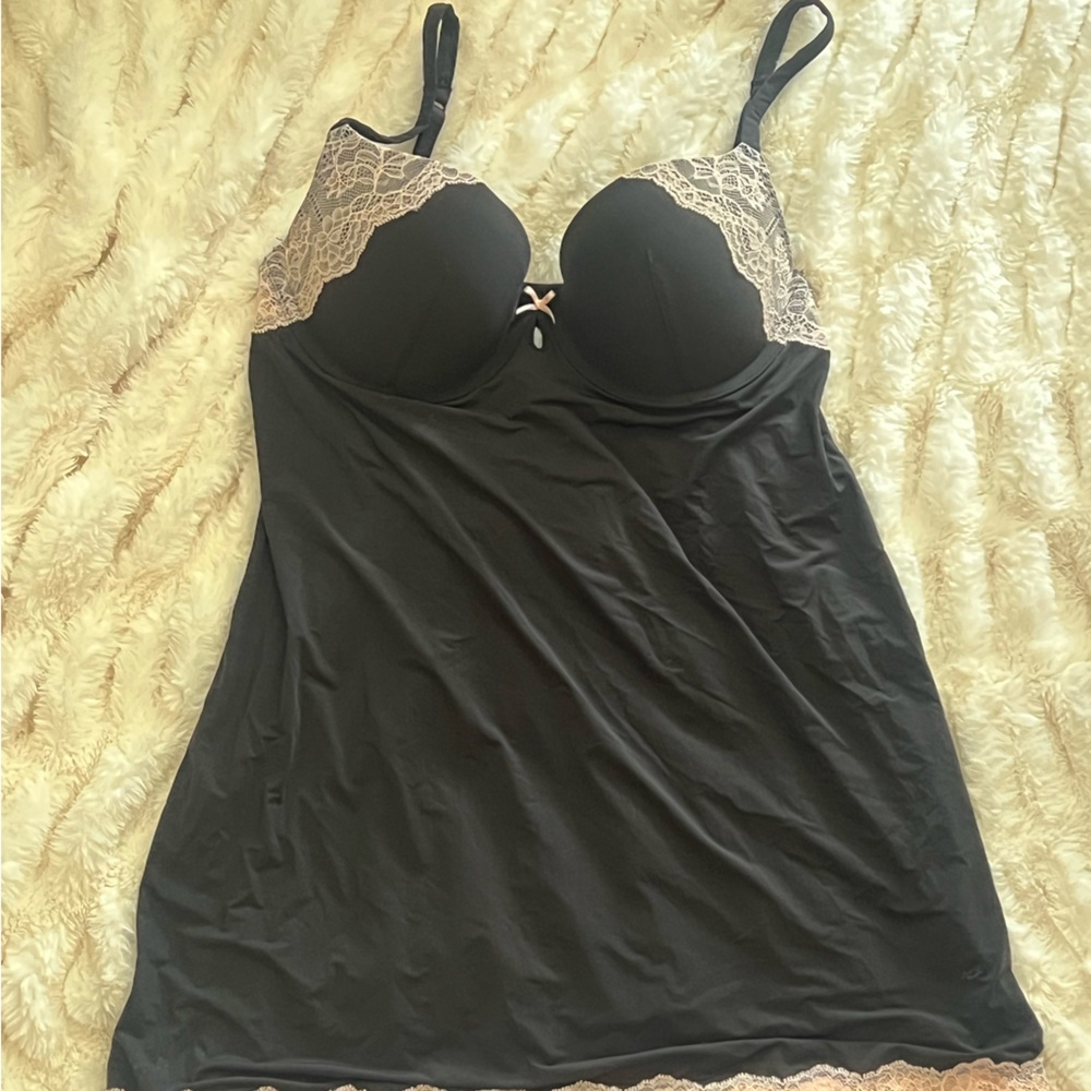 2012 Victoria Secret 36C Black & pink slip